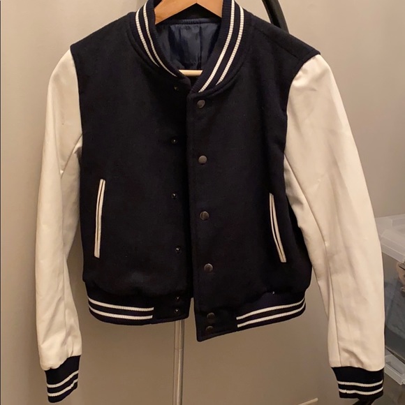 Jackets & Blazers - Dark navy bomber jacket